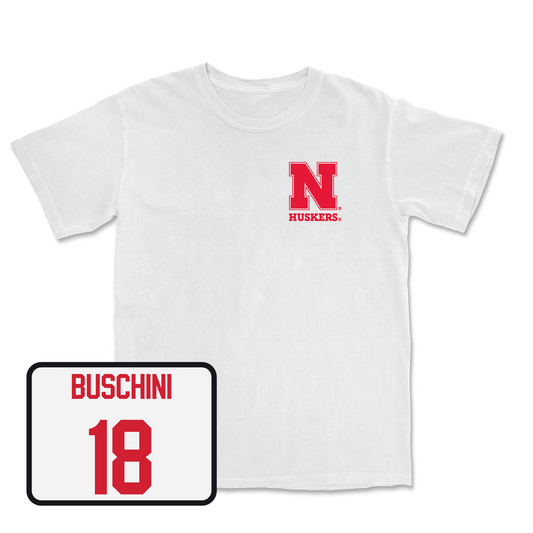 White Football Comfort Colors Tee 2 Youth Small / Brian Buschini | #18