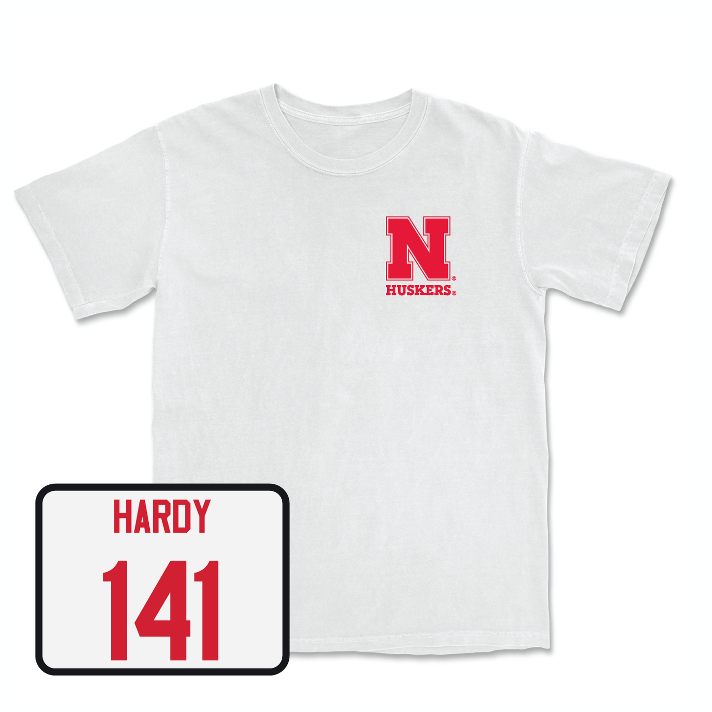 White Wrestling Comfort Colors Tee Small / Brock Hardy | #141