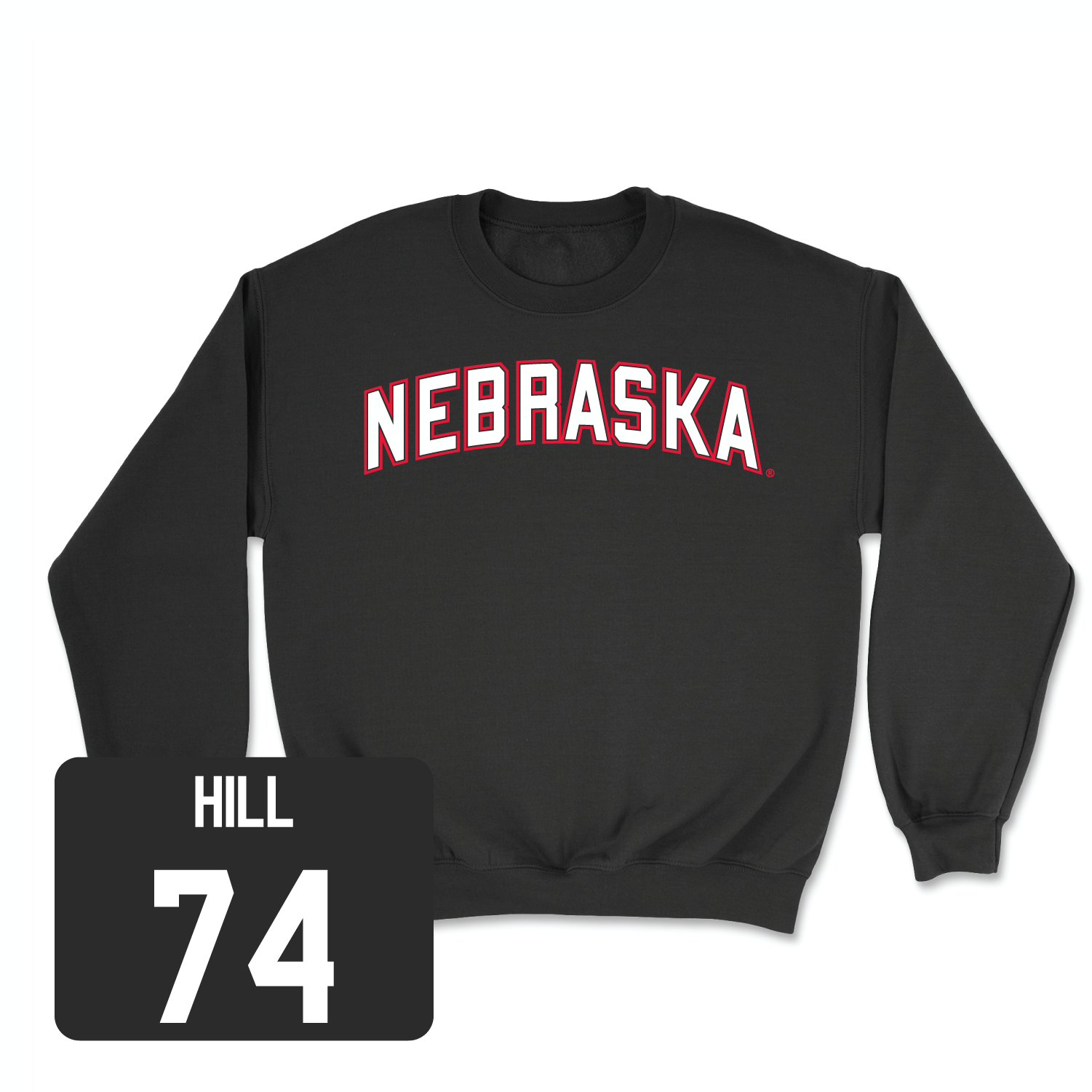 Black Women's Soccer Nebraska Crew Medium / Briley Hill | #74