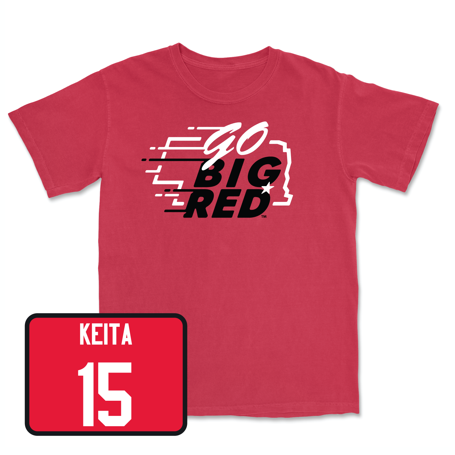 Red Men's Basketball GBR Tee Large / Blaise Keita | #15