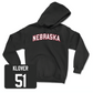 Black Football Nebraska Hoodie 6 X-Large / Braden Klover | #51