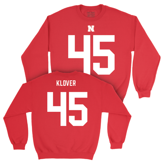 Nebraska Football Red Shirsey Crew - Braden Klover | #45 Youth Small