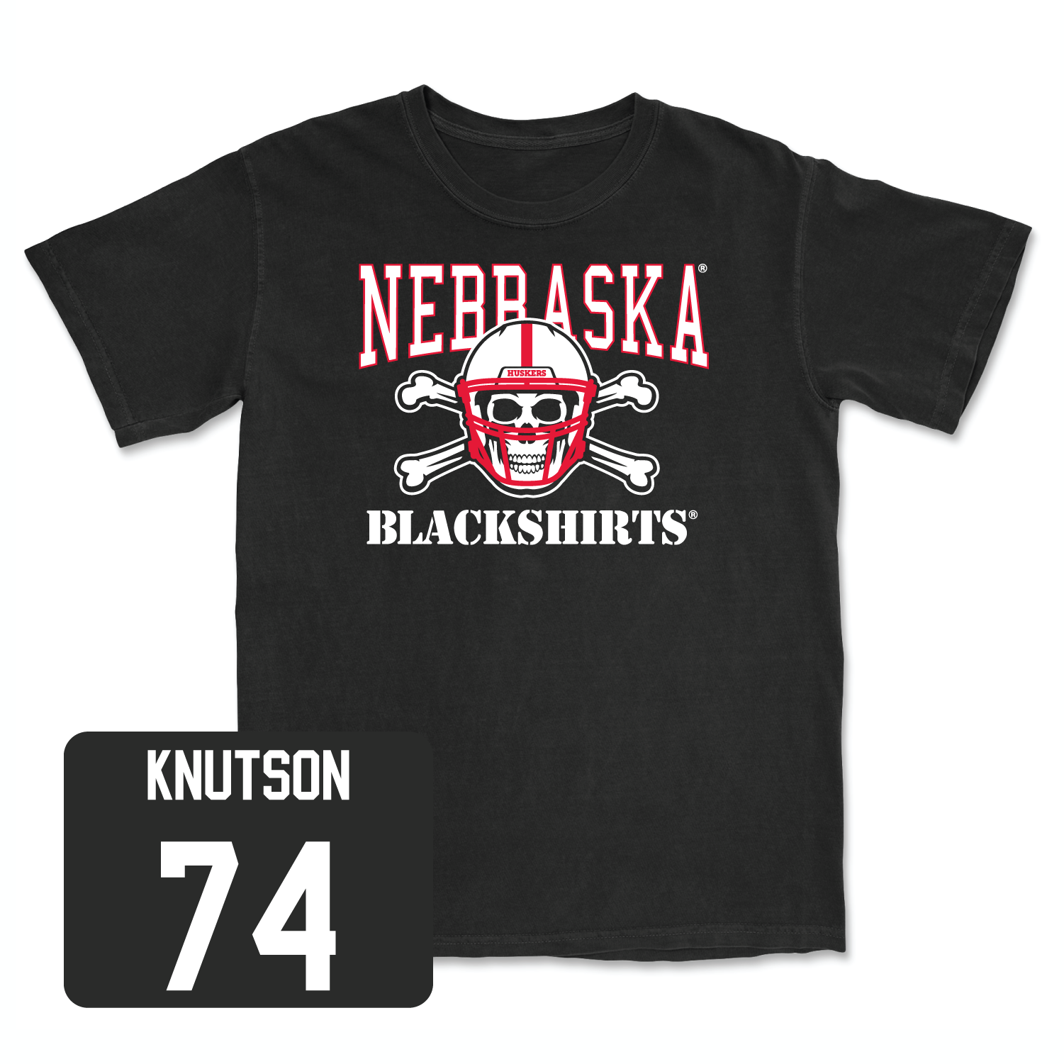 Black Football Blackshirts Tee Medium / Brock Knutson | #74