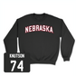 Black Football Nebraska Crew Medium / Brock Knutson | #74