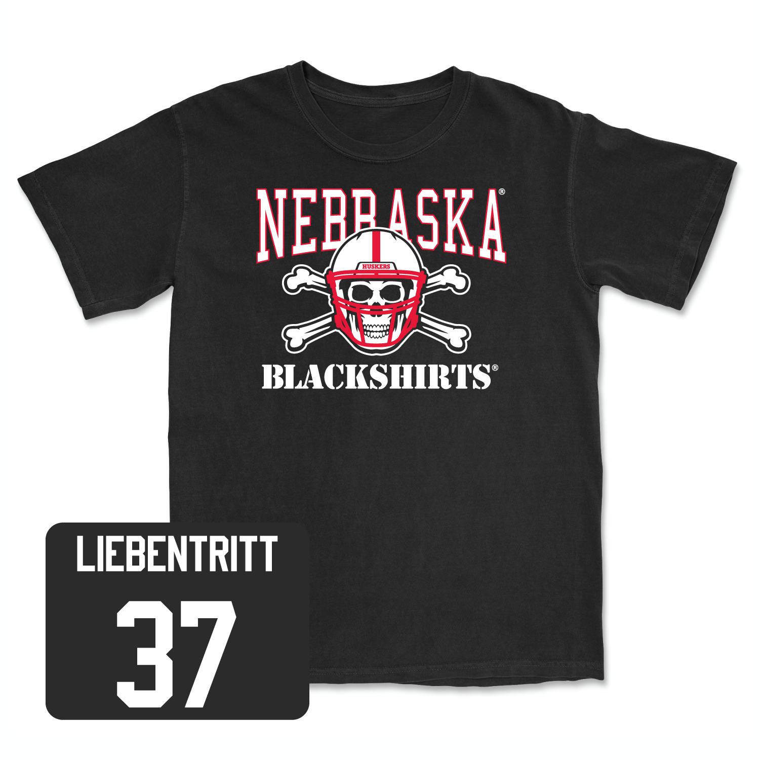 Black Football Blackshirts Tee Youth Medium / Barret Liebentritt | #37