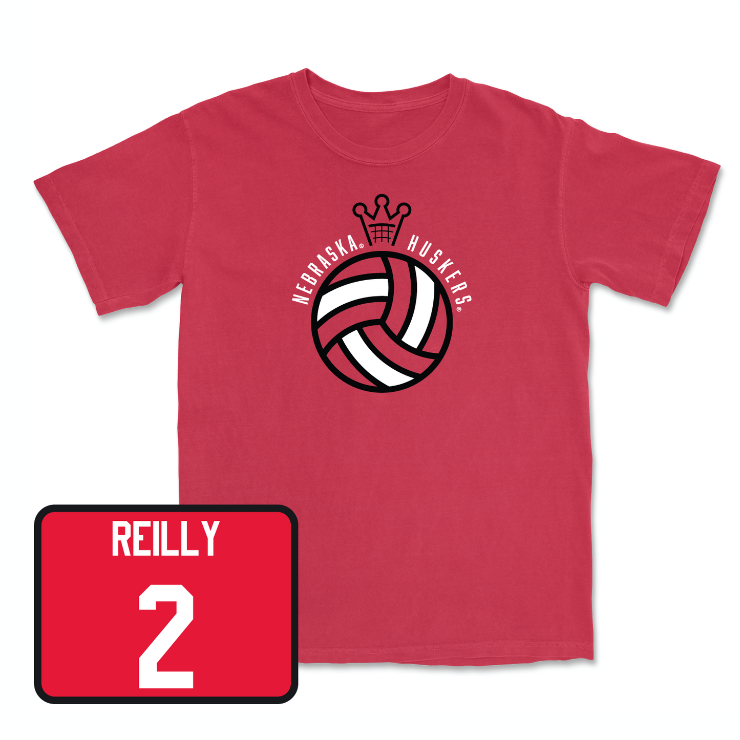 Red Women's Volleyball Crown Tee Large / Bergen Reilly | #2
