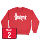 Red Women's Volleyball Huskers Crew 4X-Large / Bergen Reilly | #2