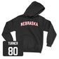 Black Football Nebraska Hoodie Small / Brice Turner | #80
