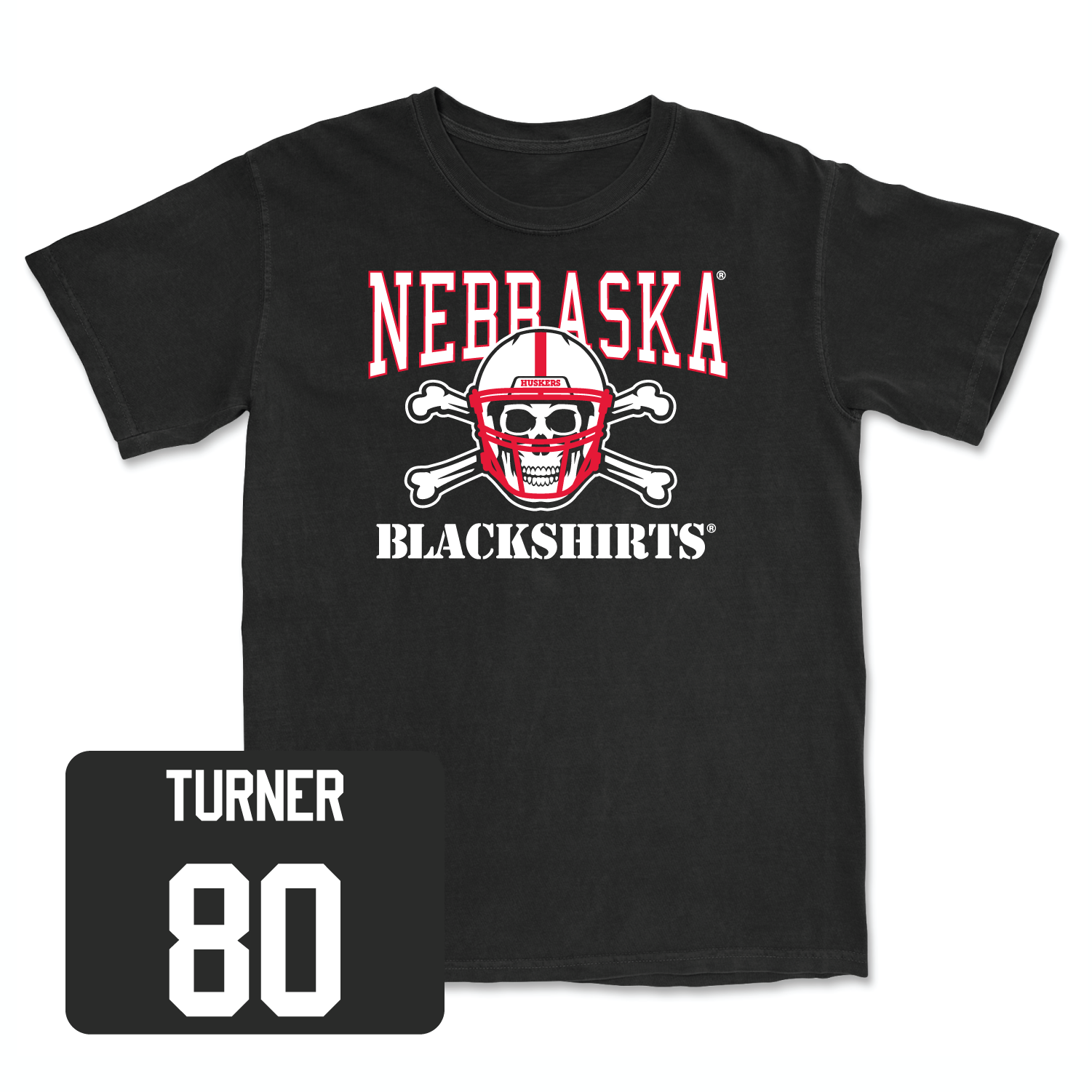 Black Football Blackshirts Tee Small / Brice Turner | #80