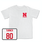 White Football Comfort Colors Tee Youth Large / Brice Turner | #80