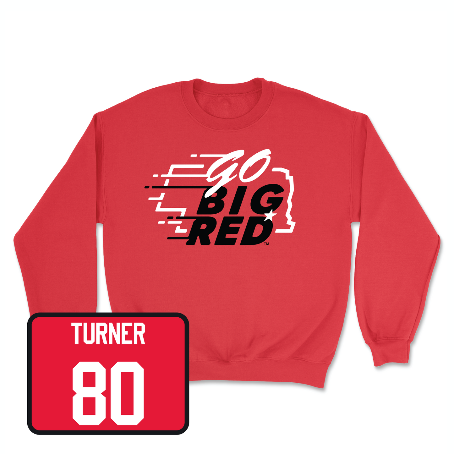 Red Football GBR Crew Youth Large / Brice Turner | #80