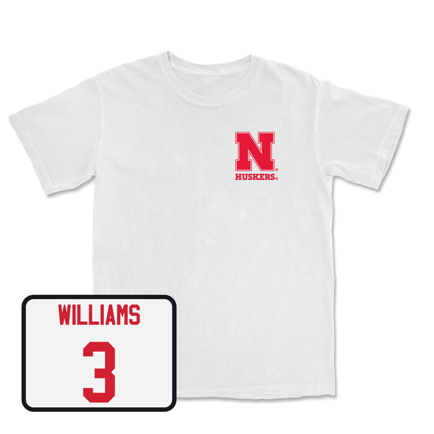 White Men's Basketball Comfort Colors Tee X-Large / Brice Williams | #3