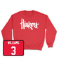 Red Men's Basketball Huskers Crew Small / Brice Williams | #3