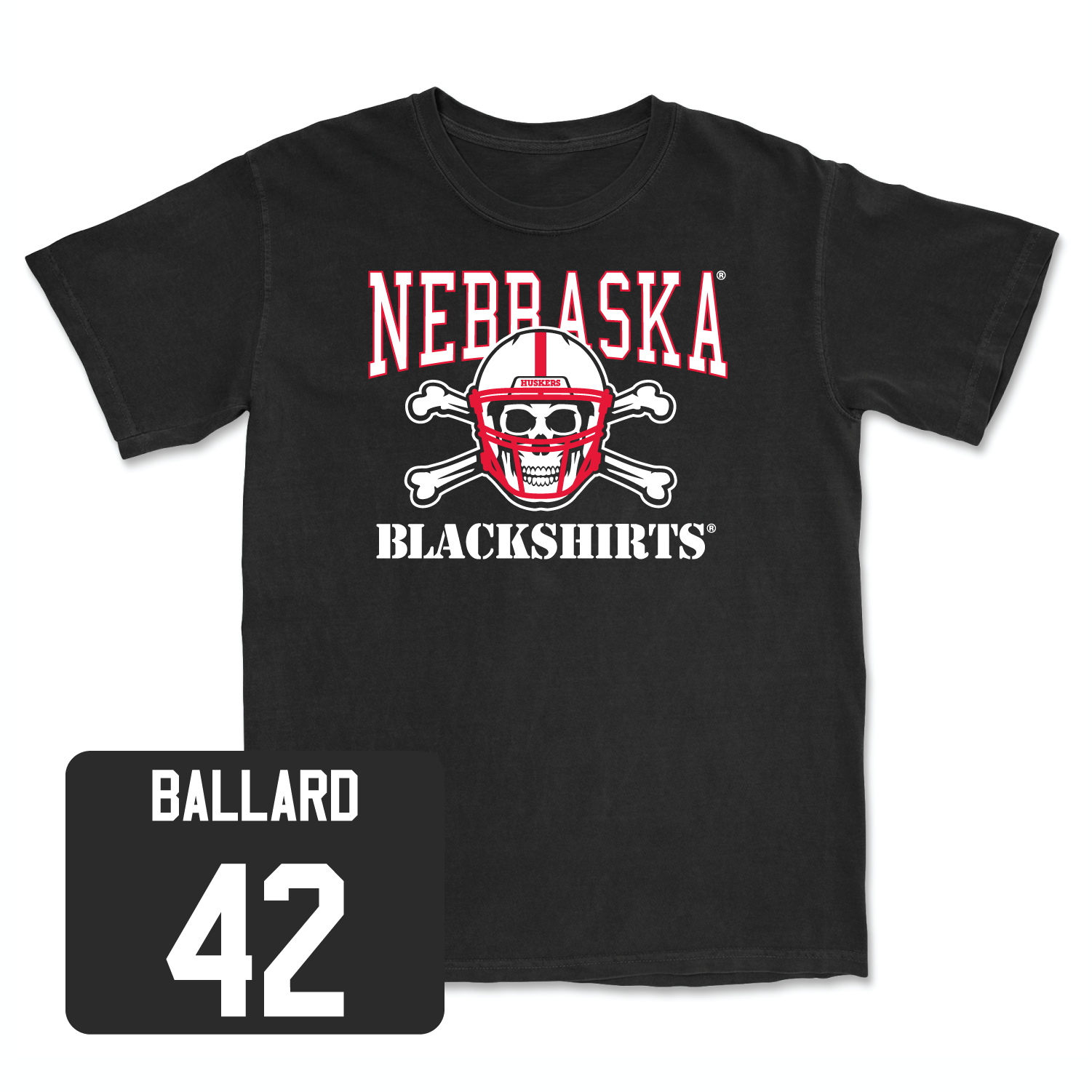Black Football Blackshirts Tee 4X-Large / Cole Ballard | #42