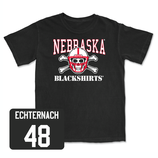 Black Football Blackshirts Tee Youth Small / Cayden Echternach | #48