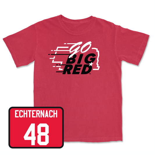 Red Football GBR Tee Youth Small / Cayden Echternach | #48