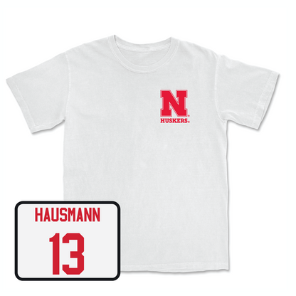White Football Comfort Colors Tee 2 Youth Small / Cooper Hausmann | #13