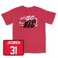 Red Men's Basketball GBR Tee Small / Cale Jacobsen | #31