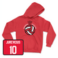 Red Women's Volleyball Crown Hoodie Youth Large / Caroline Jurevicius | #10