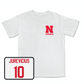 White Women's Volleyball Comfort Colors Tee Large / Caroline Jurevicius | #10