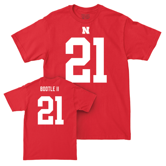 Nebraska Football Red Shirsey Tee - Dwight Bootle II | #21 Youth Small
