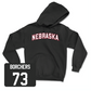 Black Football Nebraska Hoodie Youth Medium / David Borchers | #73