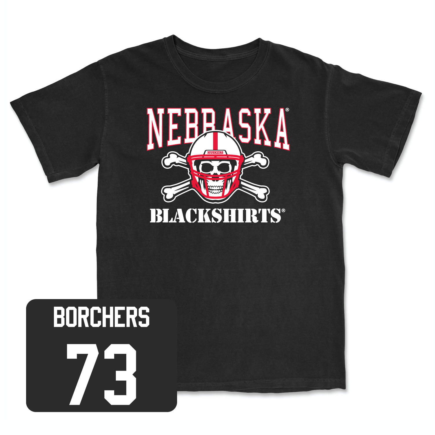 Black Football Blackshirts Tee 4X-Large / David Borchers | #73