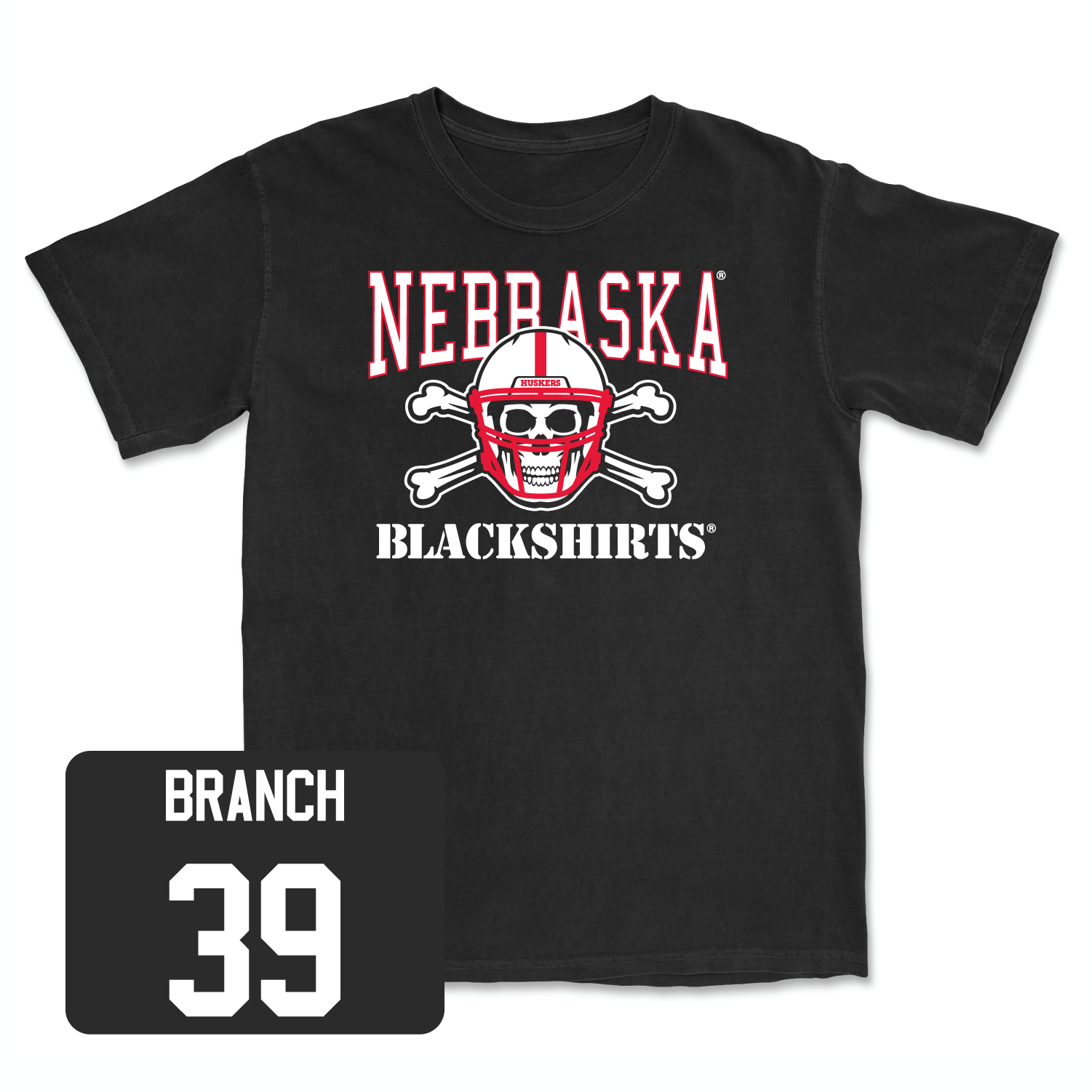 Black Football Blackshirts Tee 5 2X-Large / Derek Branch | #39