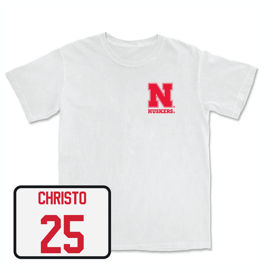 White Baseball Comfort Colors Tee Youth Small / Drew Christo | #25