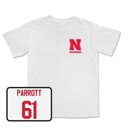 White Football Comfort Colors Tee 6 Youth Small / Dylan Parrott | #61