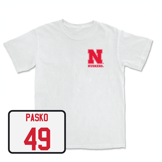White Football Comfort Colors Tee Youth Small / Daniel Pasko | #49