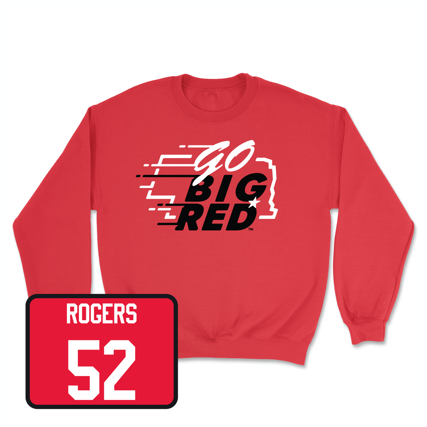Red Football GBR Crew Youth Small / Dylan Rogers | #52