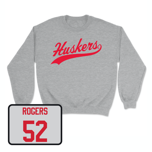 Sport Grey Football Script Crew Youth Small / Dylan Rogers | #52