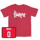 Red Women's Basketball Huskers Tee X-Large / Darian White | #0