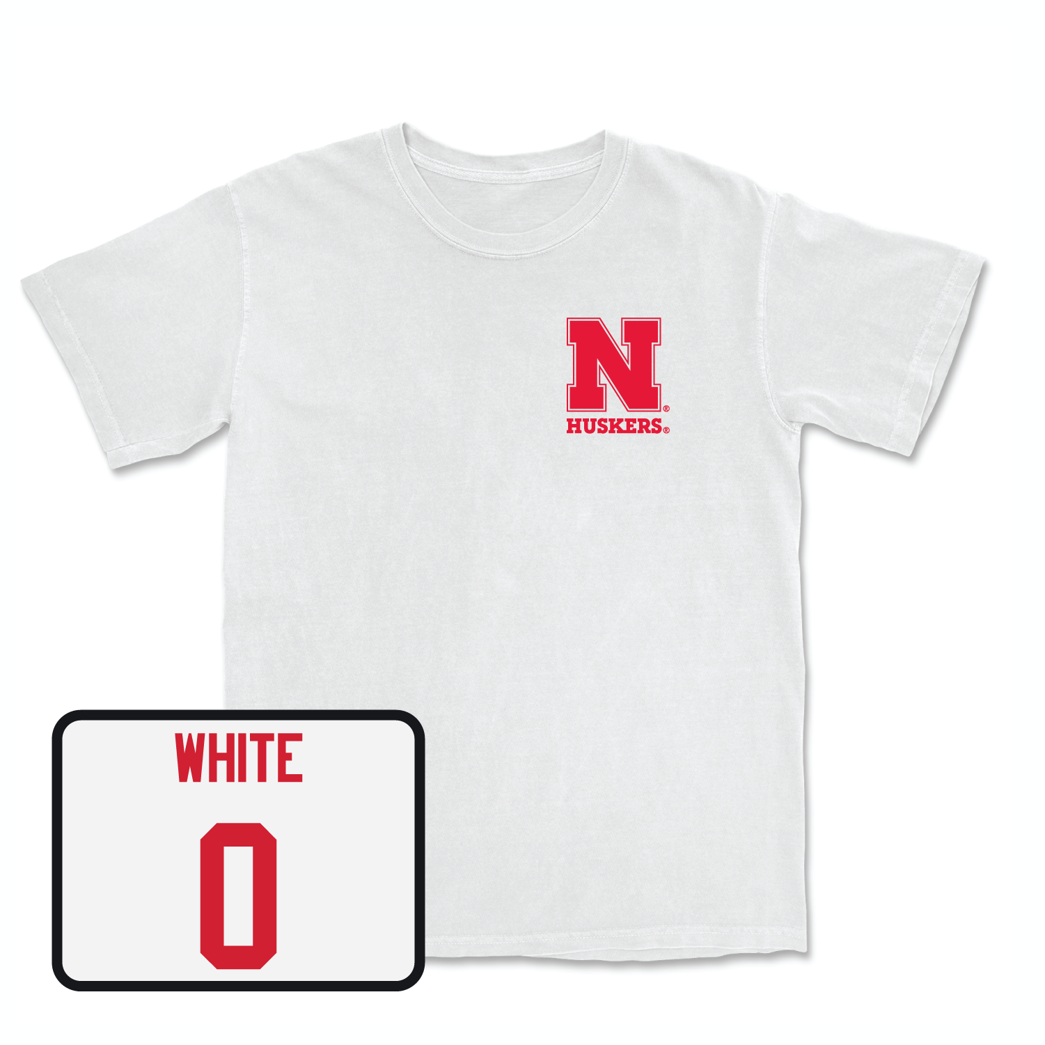 White Women's Basketball Comfort Colors Tee Youth Small / Darian White | #0