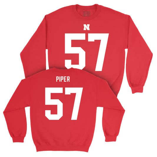 Nebraska Football Red Shirsey Crew - Ethan Piper | #57 Youth Small
