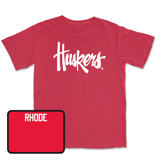 Red Women's Rifle Huskers Tee Youth Small / Emma Rhode