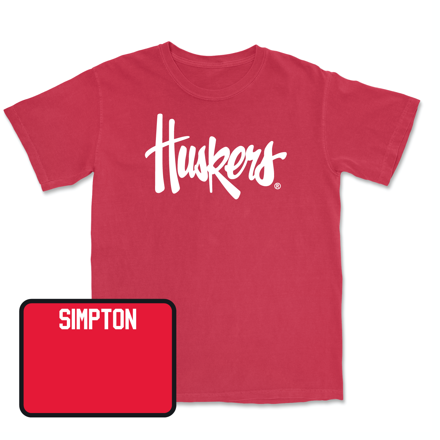 Red Women's Gymnastics Huskers Tee Youth Large / Emma Simpton