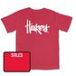 Red Wrestling Huskers Tee Youth Large / Ethan Stiles | #157