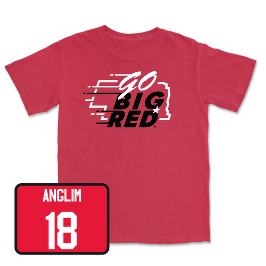 Red Baseball GBR Tee Youth Small / Garrett Anglim | #18