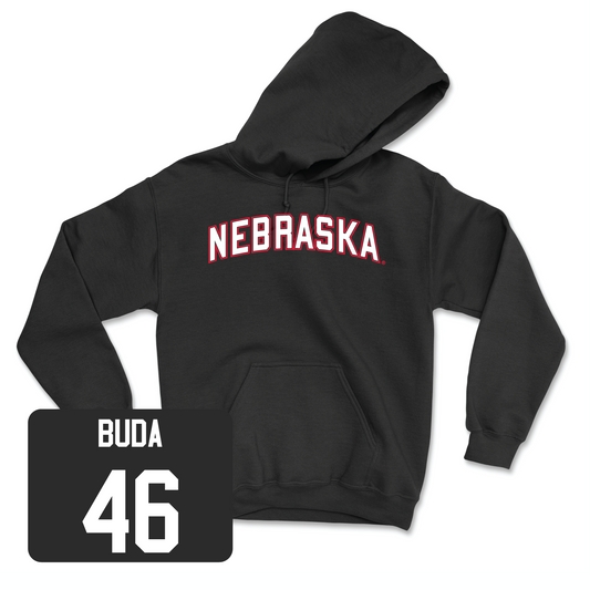 Black Football Nebraska Hoodie 5 Youth Small / Grant Buda | #46