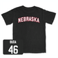 Black Football Nebraska Tee 5 4X-Large / Grant Buda | #46