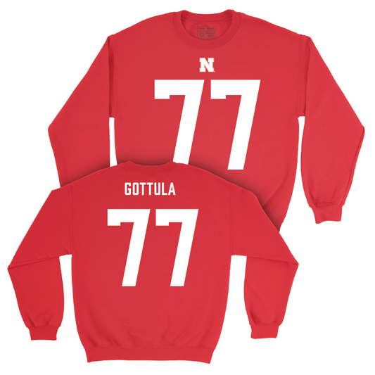 Nebraska Football Red Shirsey Crew - Gunnar Gottula | #77 Youth Small