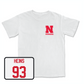 White Football Comfort Colors Tee 7 X-Large / Gabe Heins | #93
