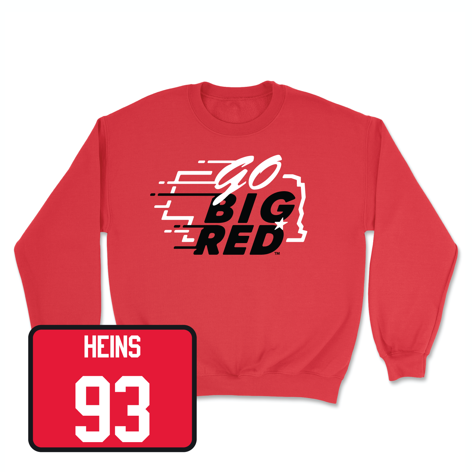 Red Football GBR Crew 7 Large / Gabe Heins | #93