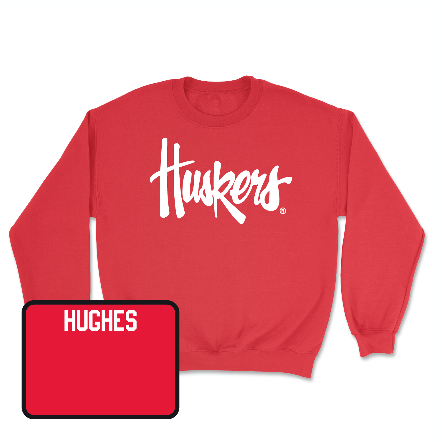 Red Track & Field Huskers Crew 2X-Large / Garrison Hughes