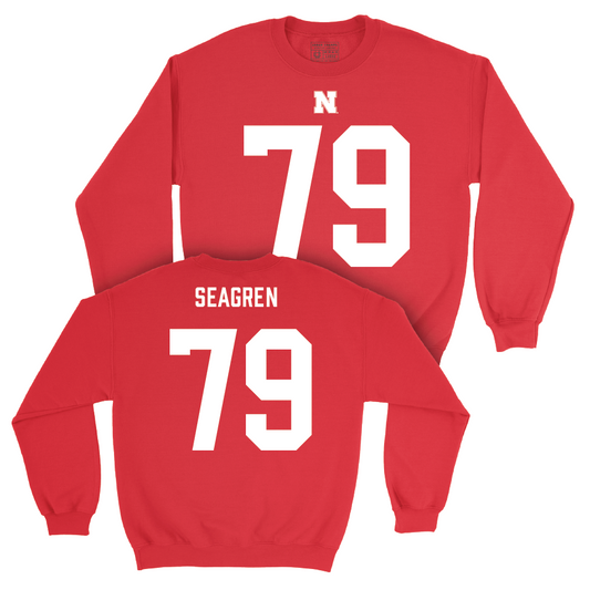 Nebraska Football Red Shirsey Crew - Grant Seagren | #79 Youth Small