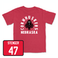 Red Football Cornhuskers Tee 5 2X-Large / Gage Stenger | #47