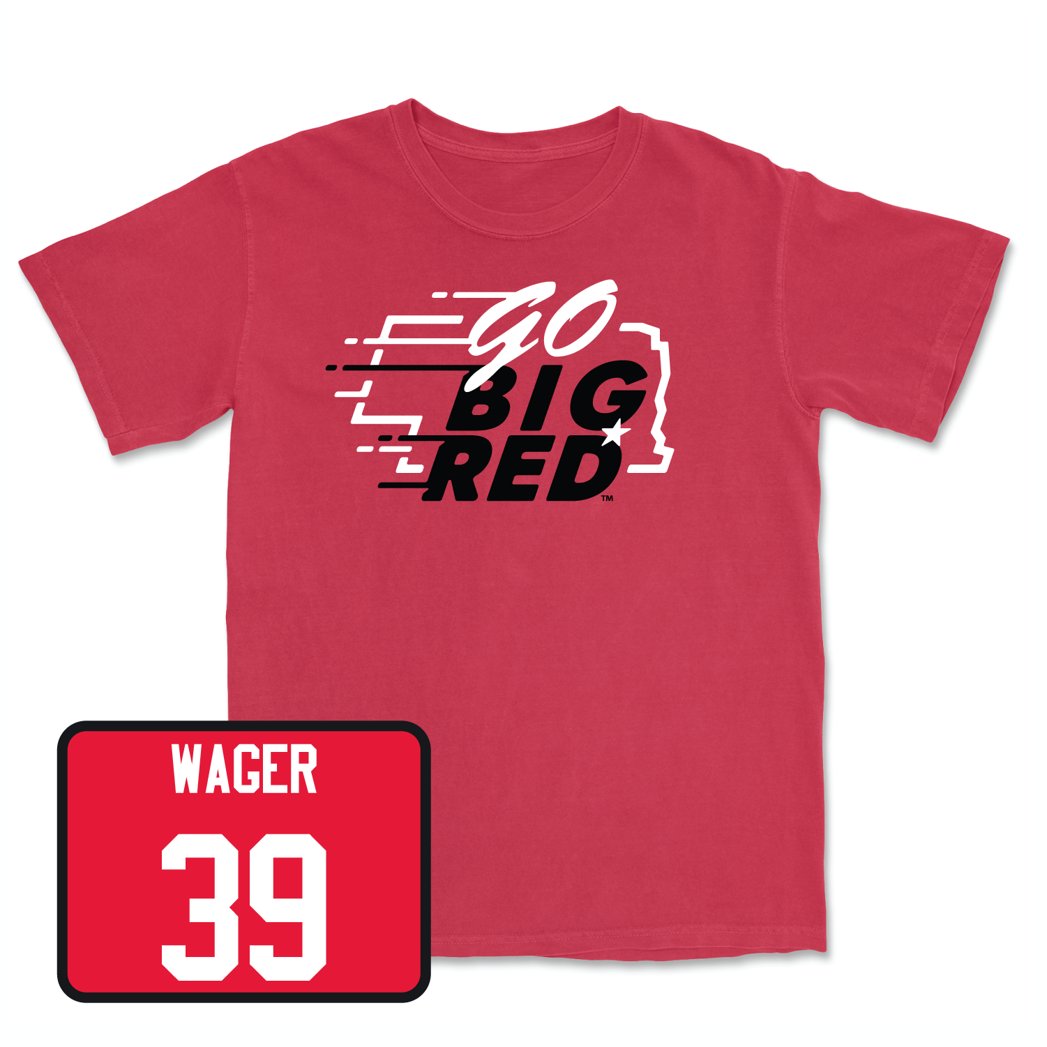 Red Football GBR Tee Large / Gage Wager | #39