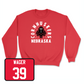 Red Football Cornhuskers Crew Youth Large / Gage Wager | #39